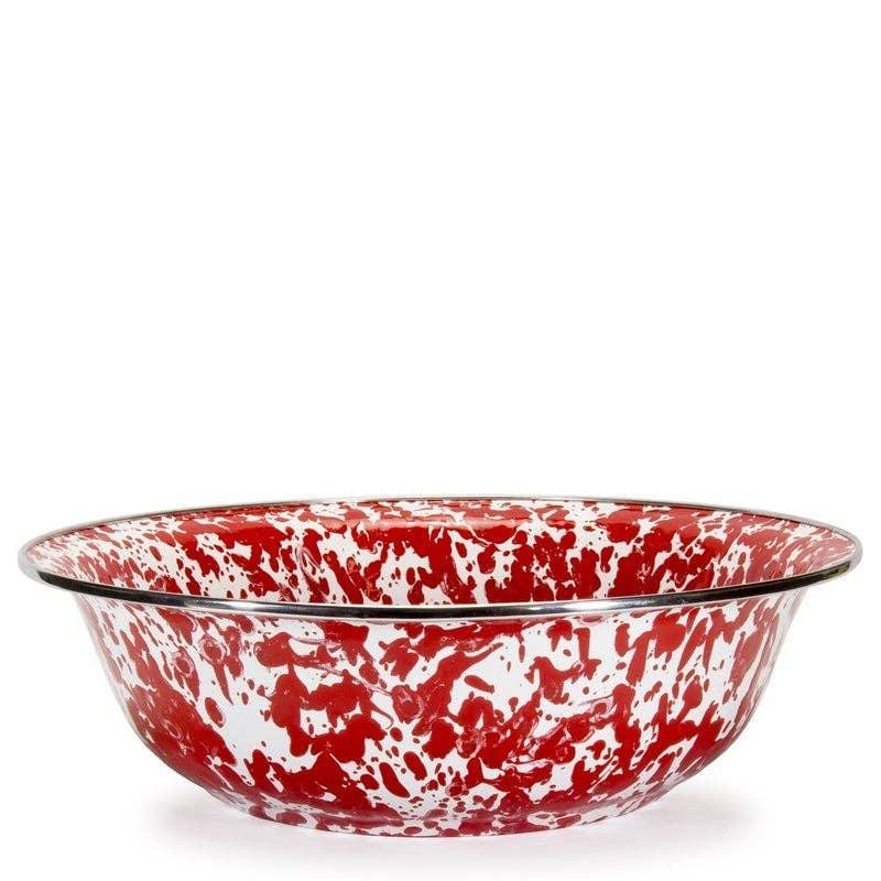 Golden Rabbit Enamelware Swirl Serving Bowl
