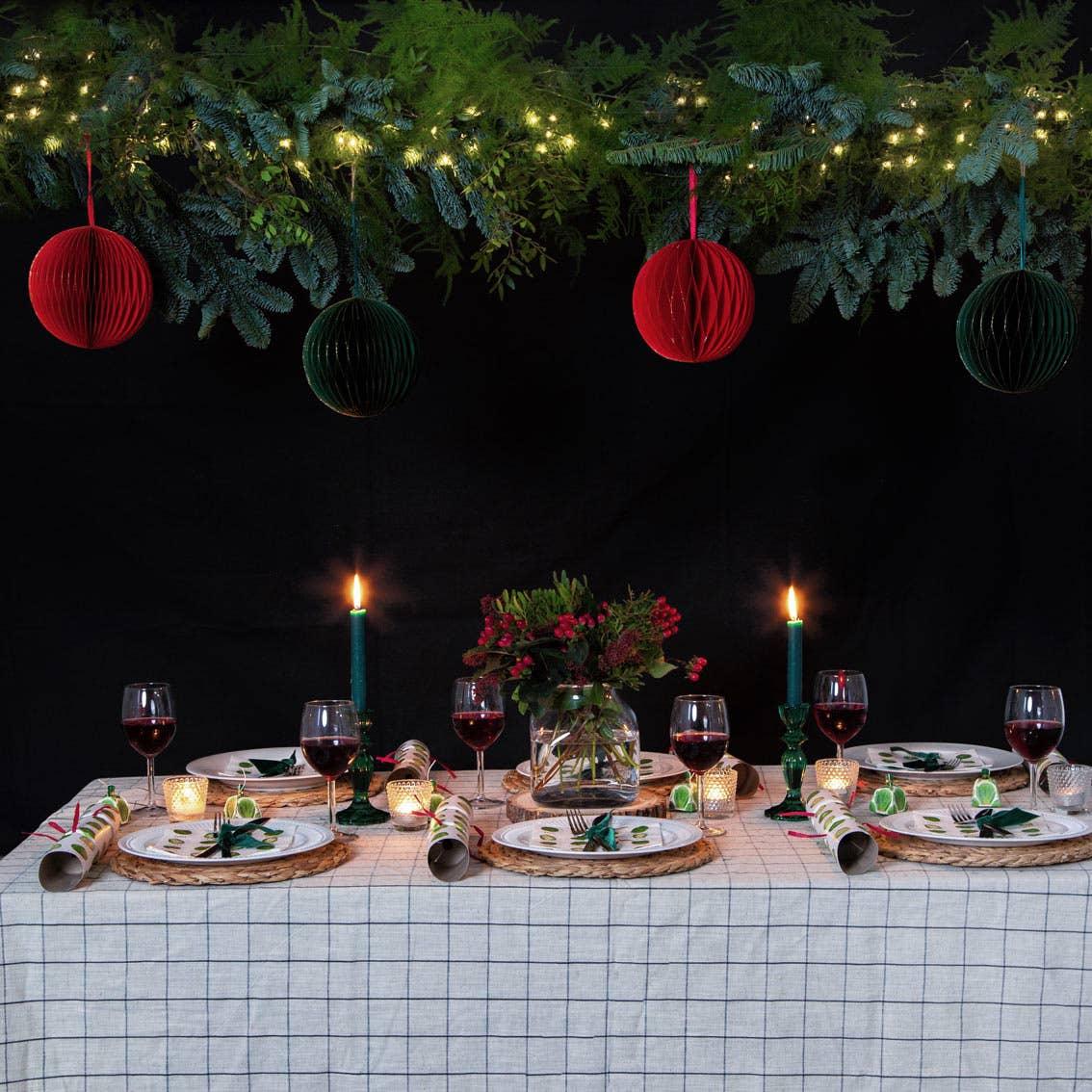 Dark Green Glass Candle Holder | Gifts | Christmas Decor | - Marcel’s Culinary Experience