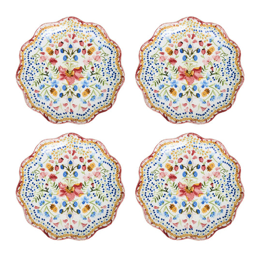 Juliska Sofia Side/Cocktail Plates - Set of 4