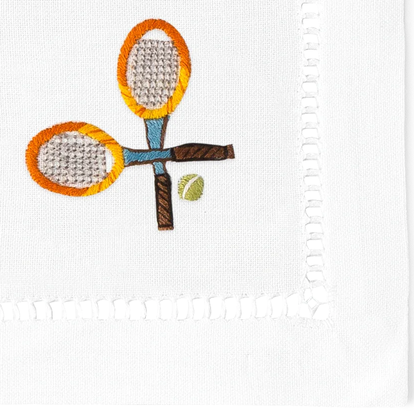 Tennis Cocktail Napkins | Mixed Set of 4