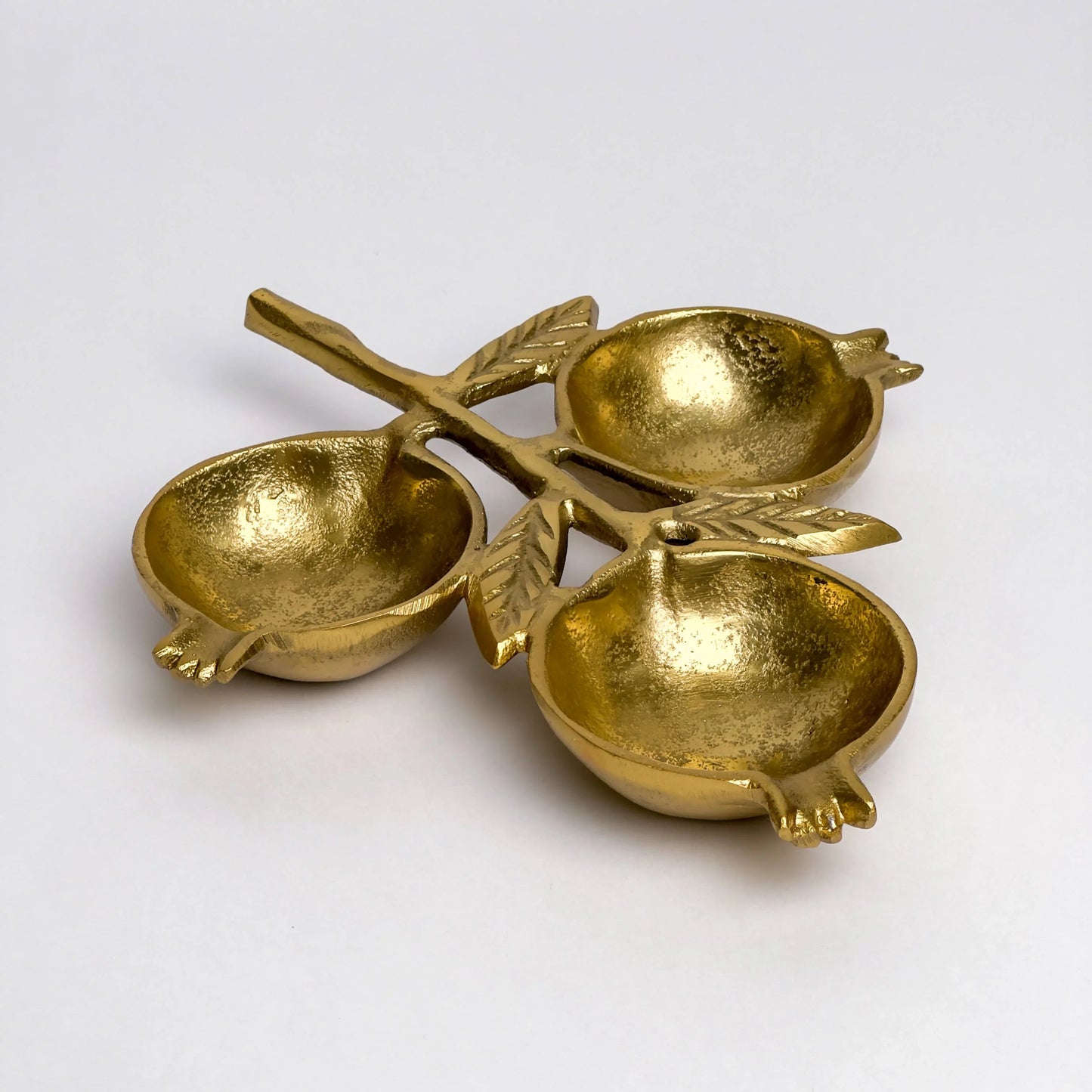 Gold Pomegranate 3-Section Bowl