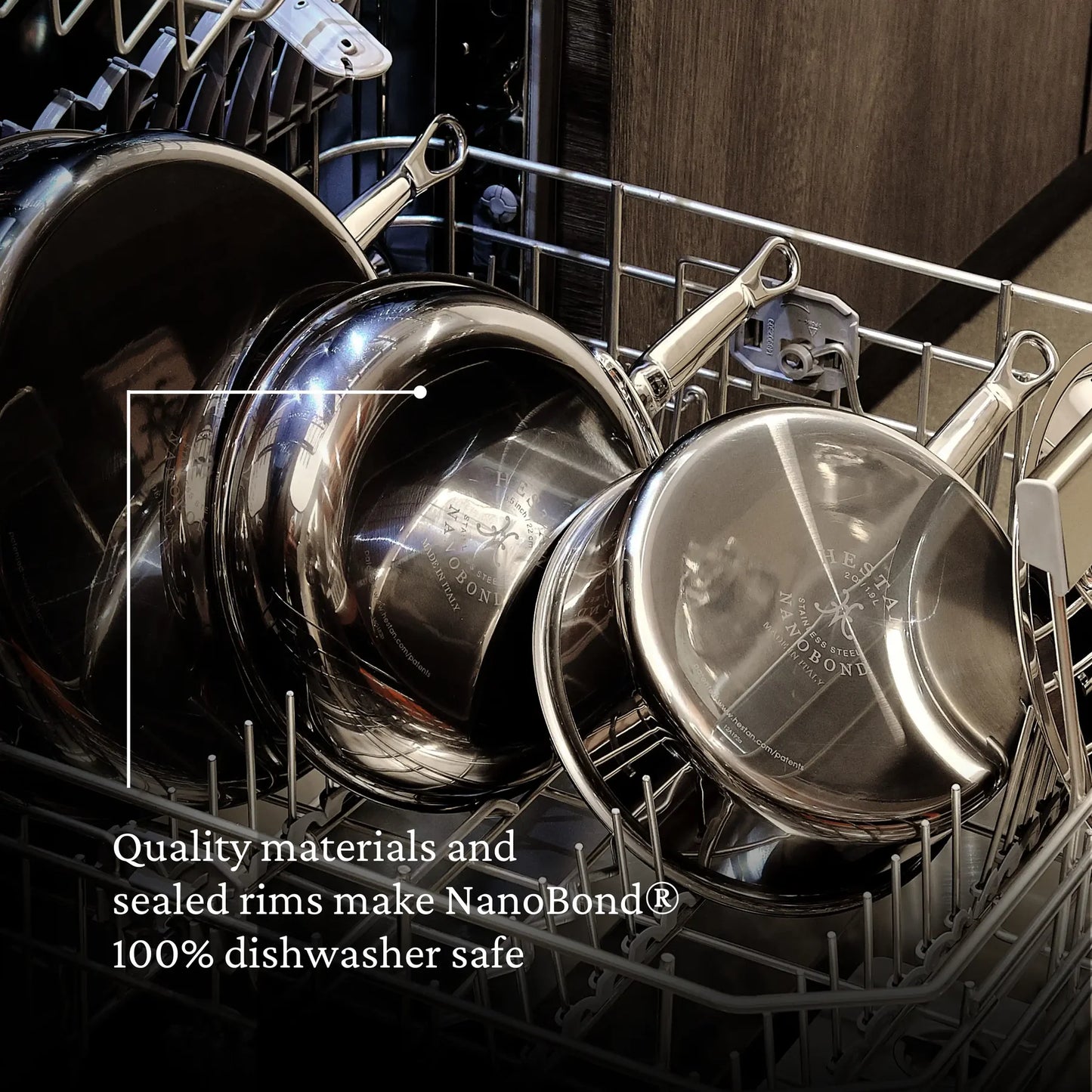Hestan NanoBond® Titanium Stainless-Steel Saucepan 2 quart