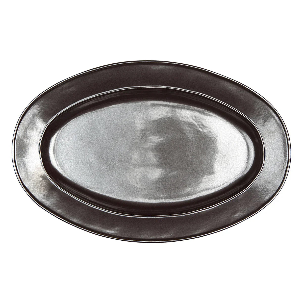 Juliska Pewter Stoneware 15" Oval Platter