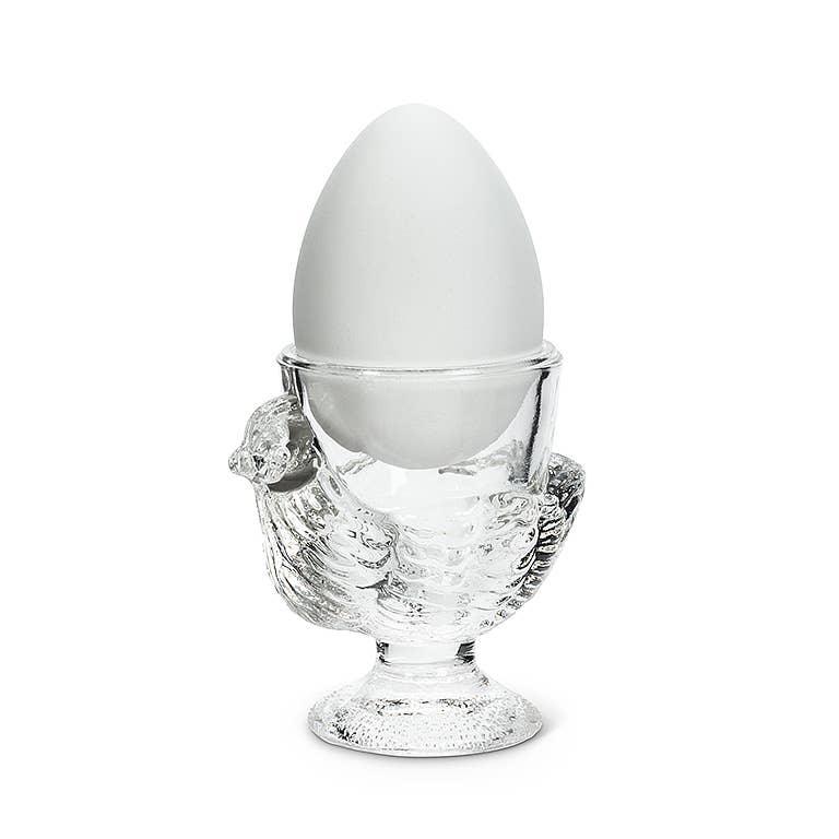 Glass Chicken Egg Cup-3"H-642 - Marcel’s Culinary Experience
