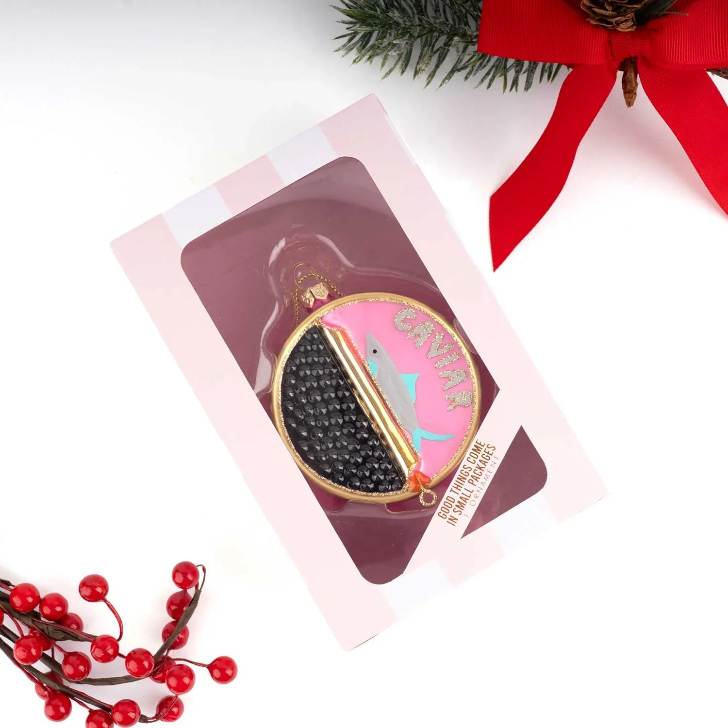 Caviar Boxed Glass Ornament - Marcel’s Culinary Experience