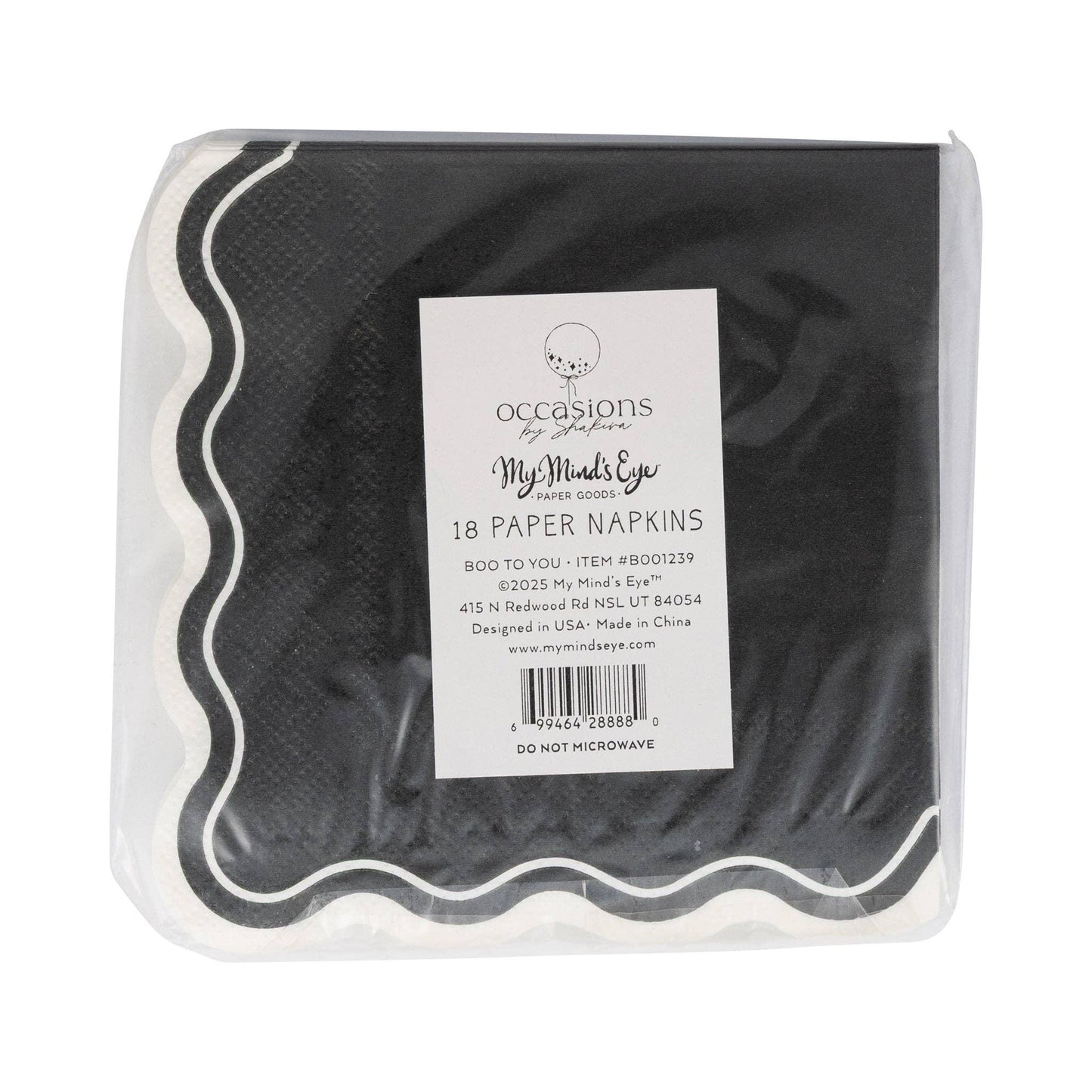 Occasions Boo Ghost Cocktail Napkin - Marcel’s Culinary Experience