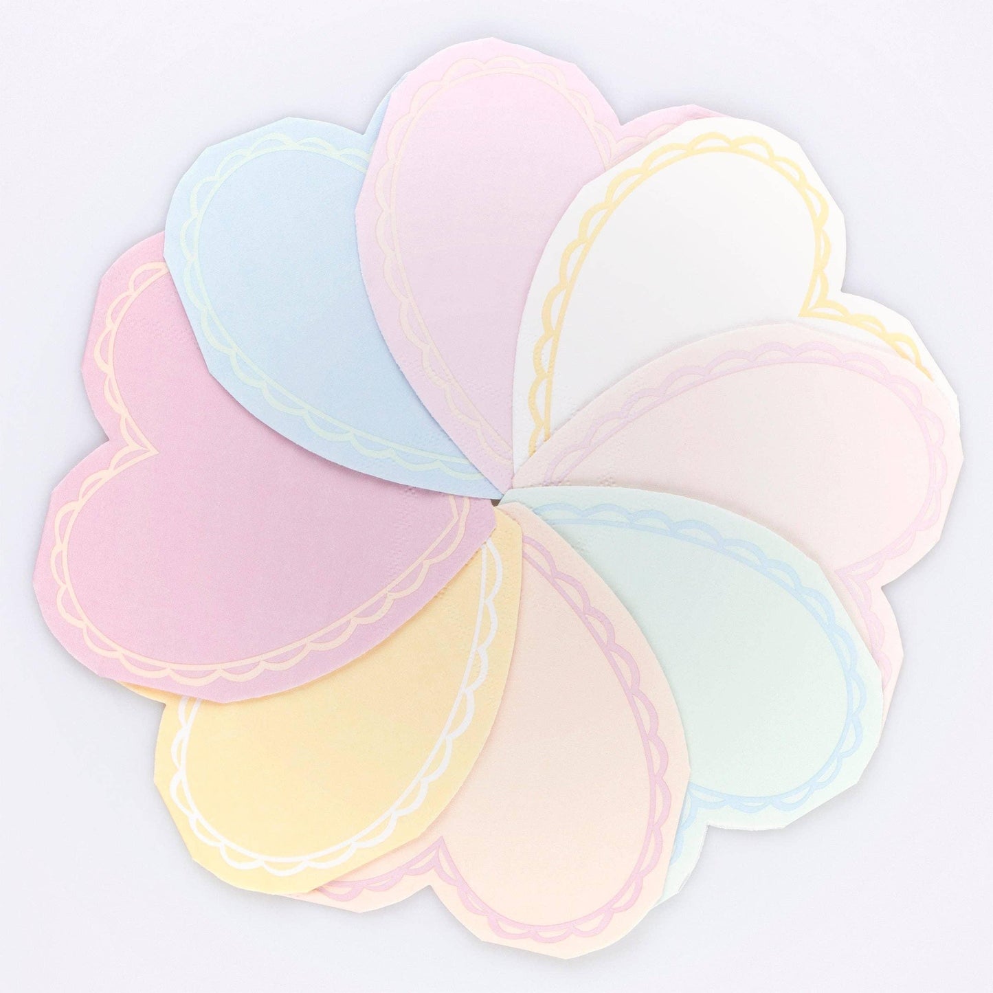 Meri Meri Pastel Heart Small Napkins