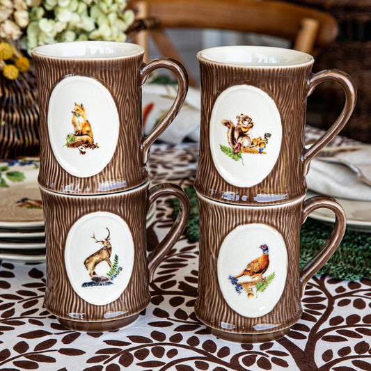 Juliska Forest Walk Animal Mugs, assorted set/4 - Marcel’s Culinary Experience