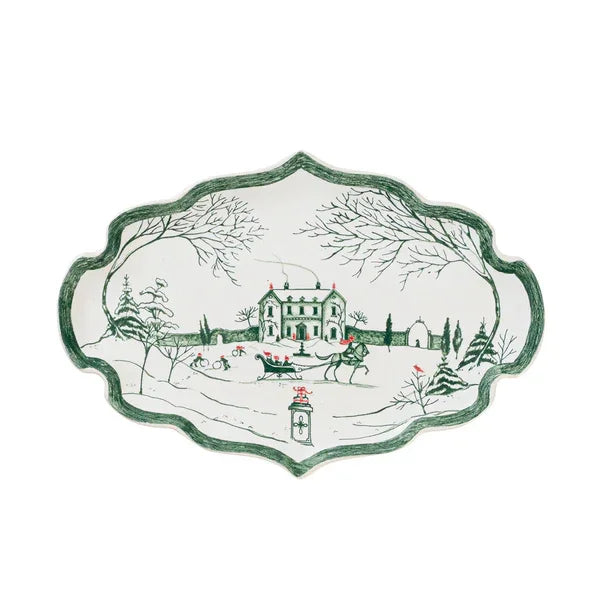 Juliska Country Estate Winter Frolic Gift Tray - Evergreen - Marcel’s Culinary Experience