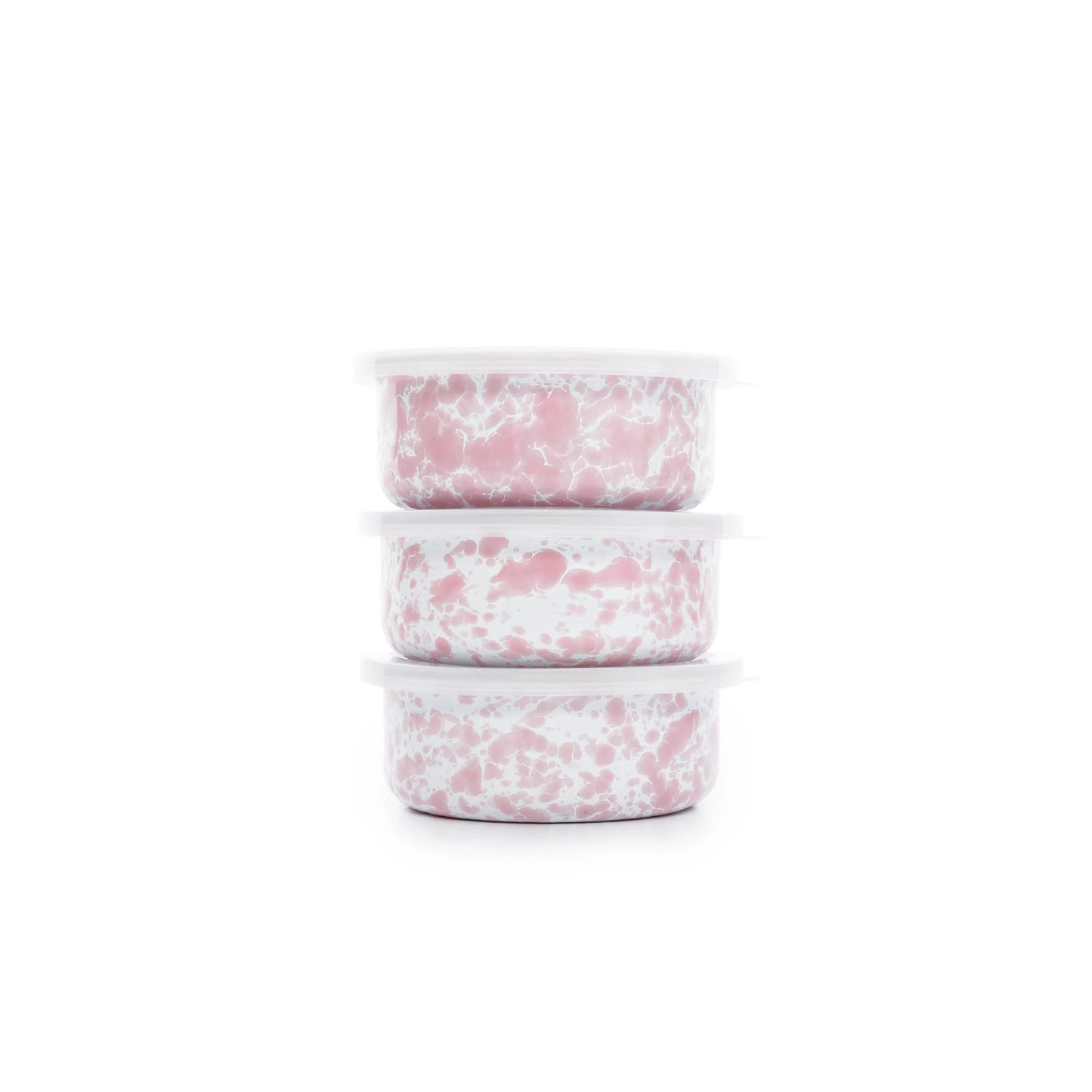 Splatter Enamelware Storage Bowl Set by Crow Canyon Home