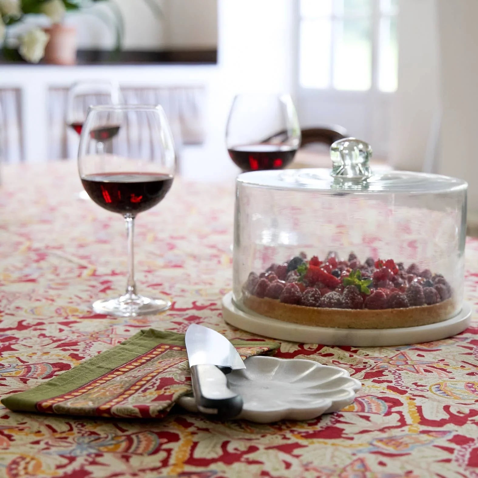 Couleur Nature Noel Red & Green | Tablecloth - Marcel’s Culinary Experience
