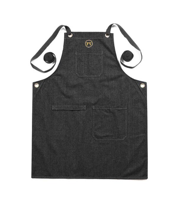Outset Black Denim Grill Apron For Men and Women, 27" x 33"