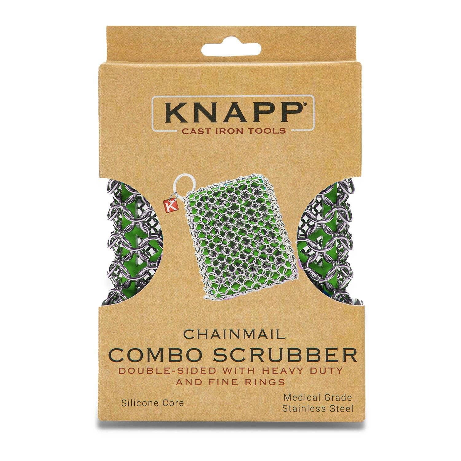 Knapp Made Zesty Lime Chainmail Combo Scrubber with Silicone Core - Marcel’s Culinary Experience
