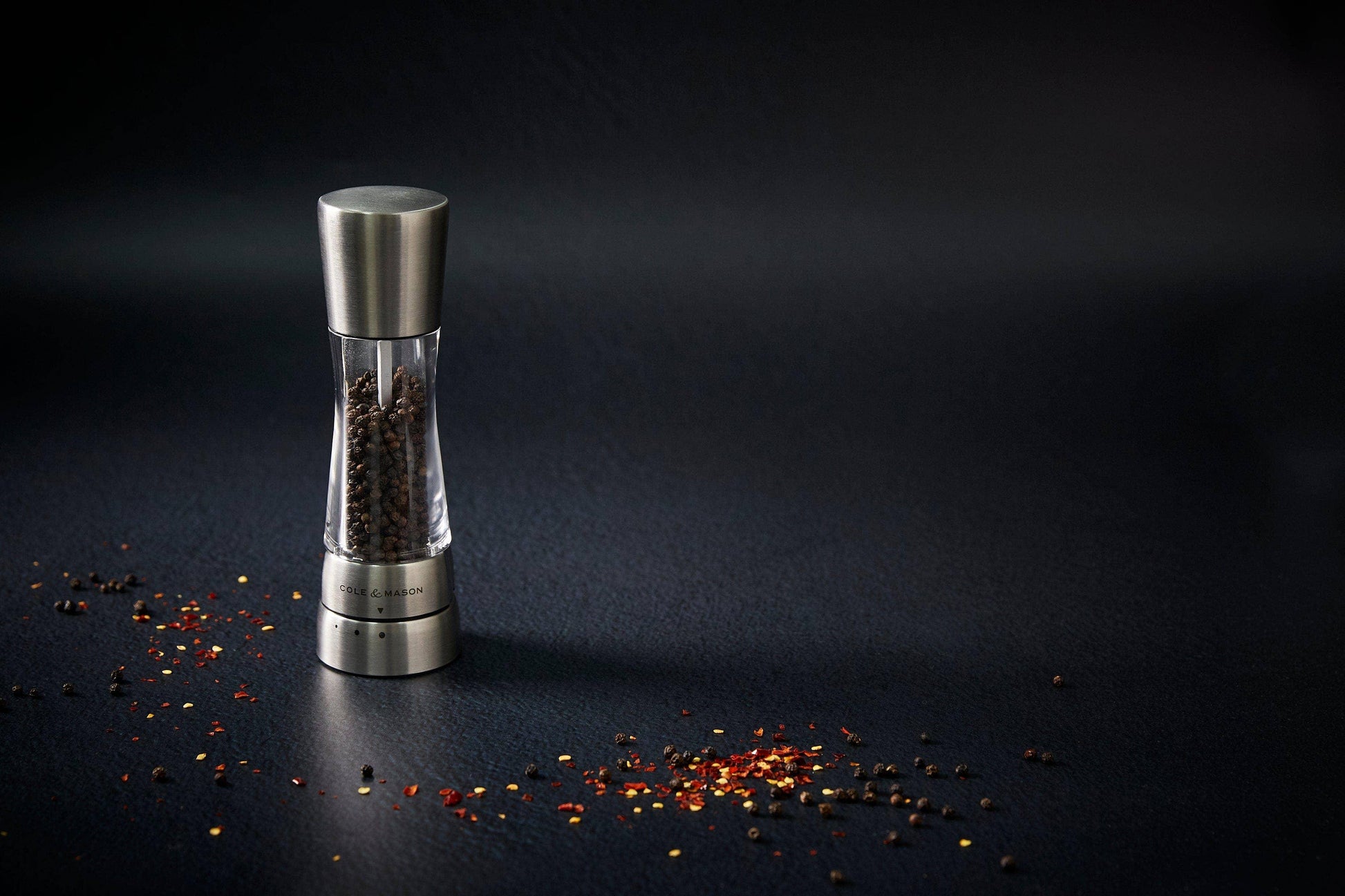 Cole & Mason Derwent Pepper Mill, Stainless Steel - Marcel’s Culinary Experience