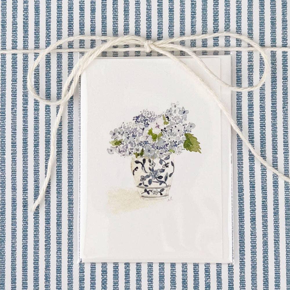 Hydrangea bouquet mini notecard - Marcel’s Culinary Experience