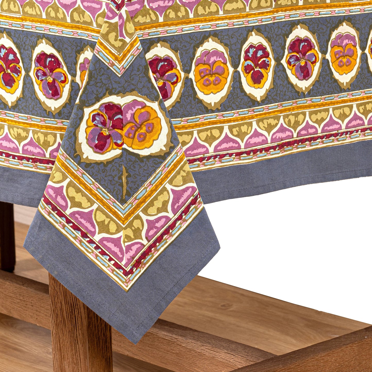 Couleur Nature Pansy Red & Grey | Tablecloths - Marcel’s Culinary Experience