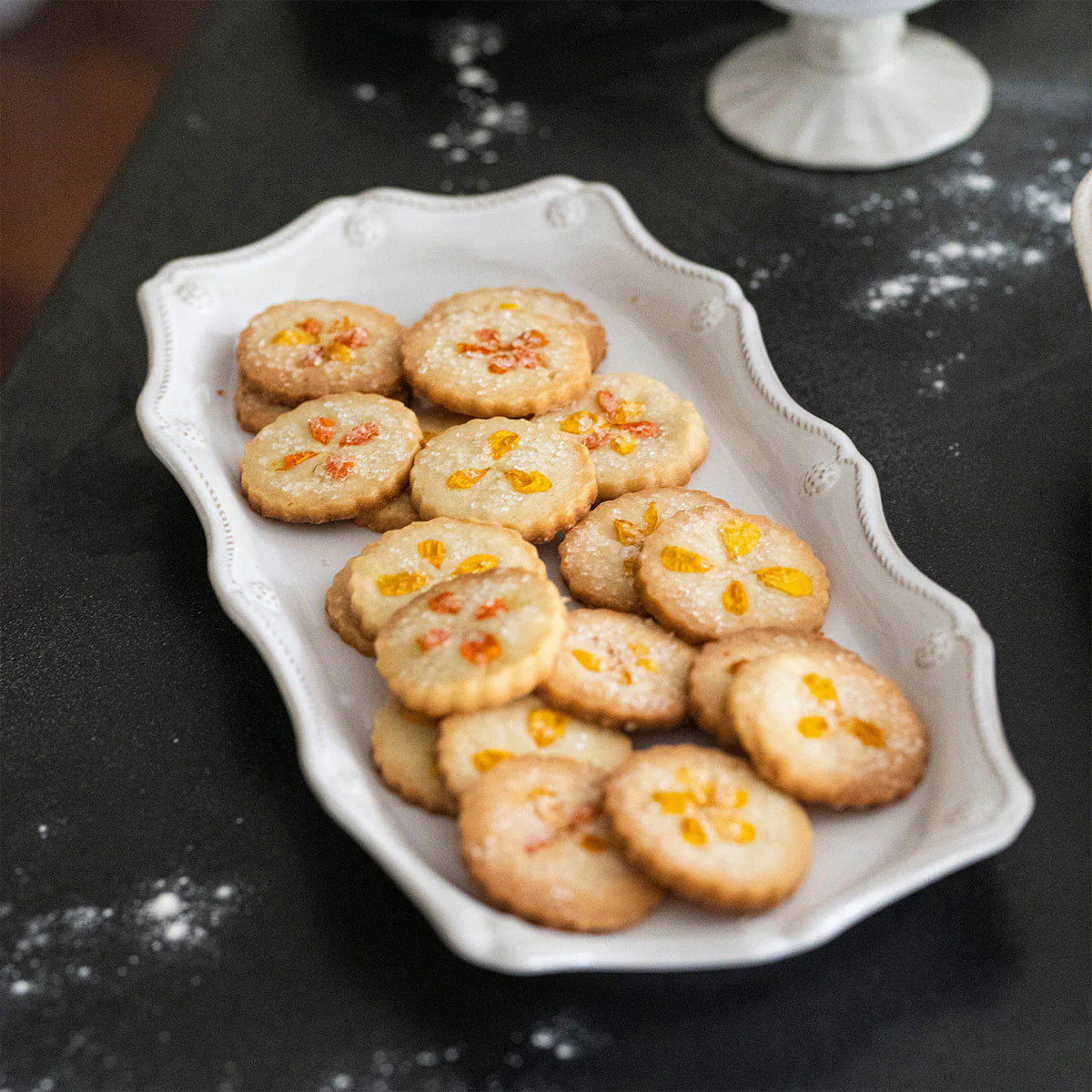 Juliska Berry & Thread 14" Hostess Tray -Whitewash - Marcel’s Culinary Experience