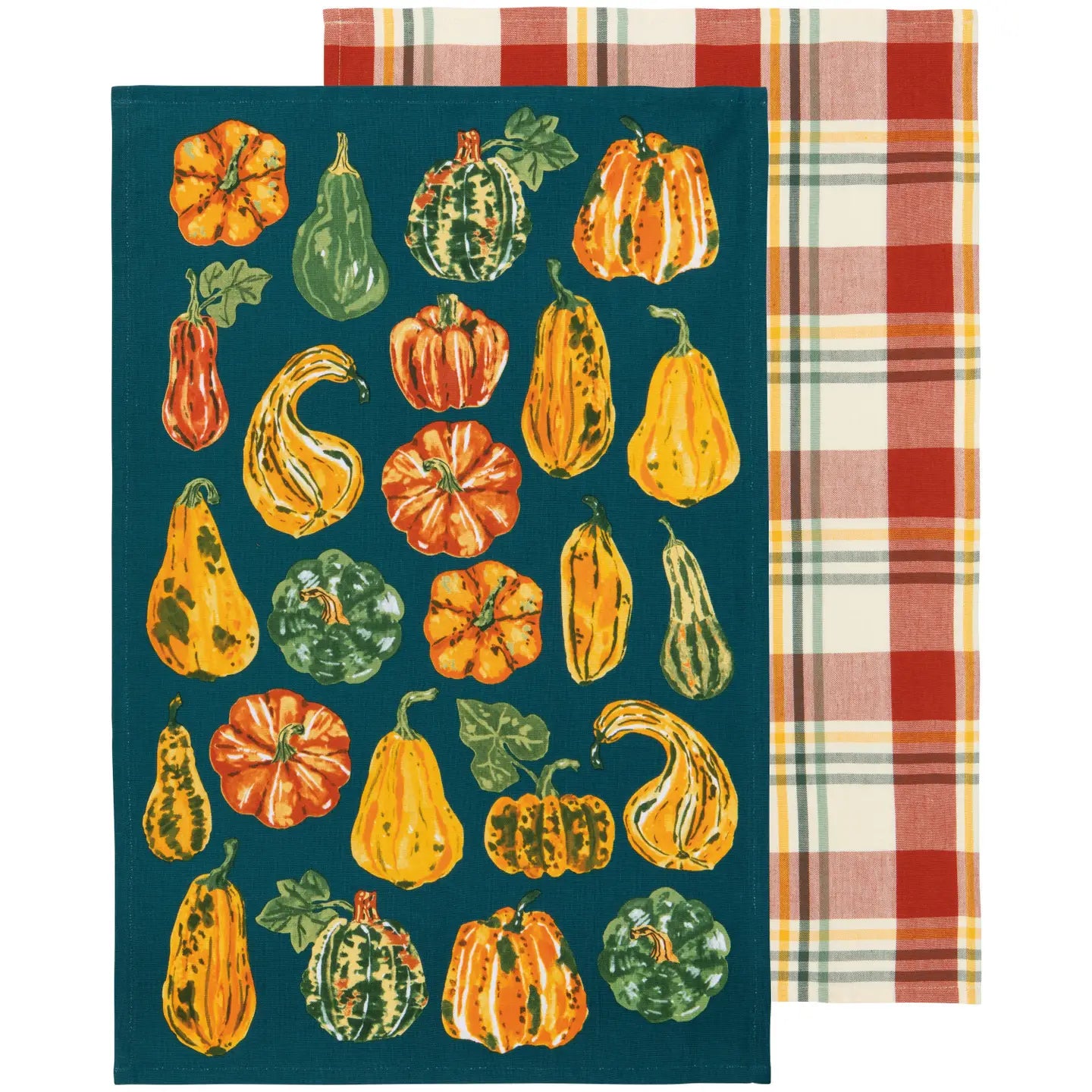 Harvest Gourds Tea Towel