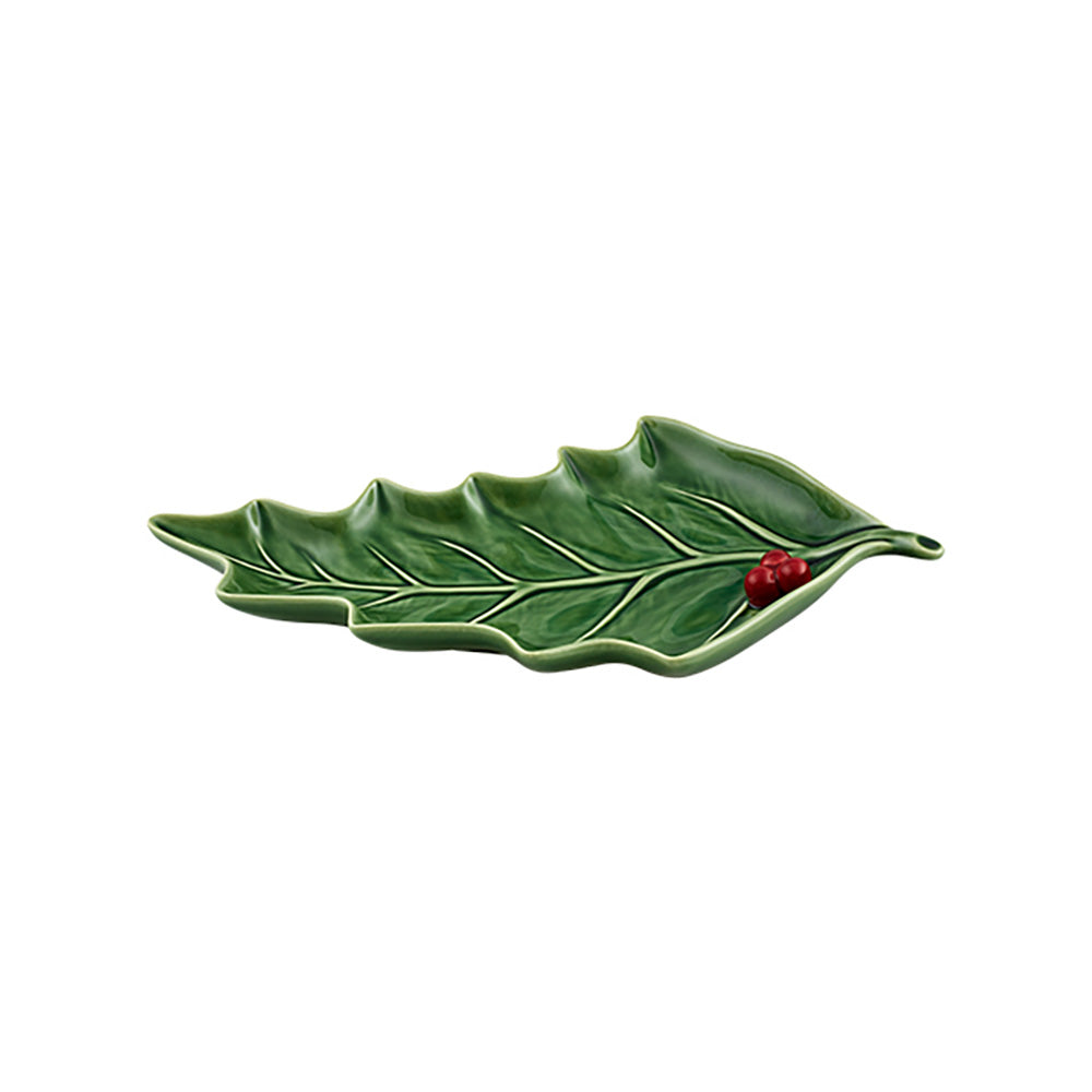 Bordallo Pinheiro Large Holly Leaf Tray
