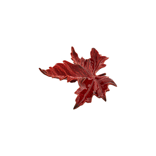 Bordallo Pinheiro Gudrun Small Sycamore Leaf | Red