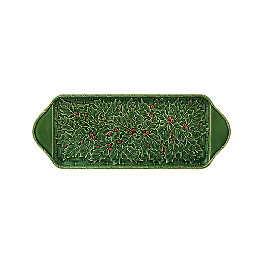 Bordallo Pinheiro Tart Tray Holly