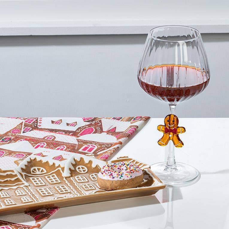 Gingerbread Houses Ceramic Christmas Platter
