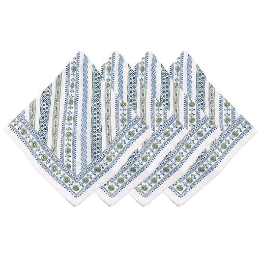 Juliska Seville Stripe Napkin - Green
