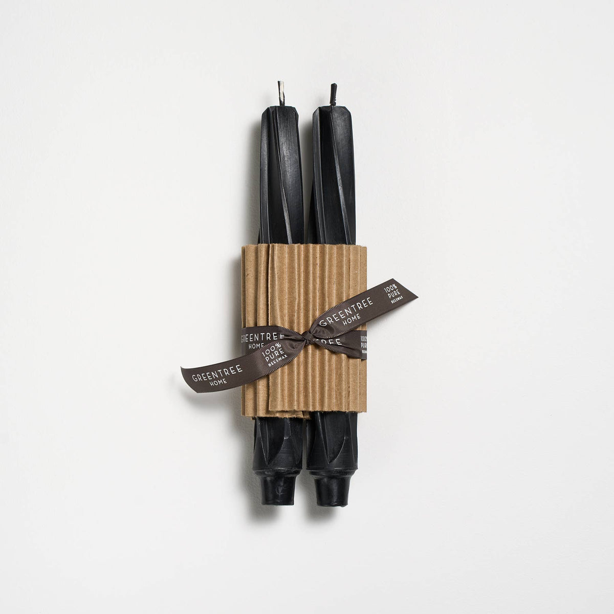 Greentree Home Twist Taper Handmade Beeswax Candles 9"