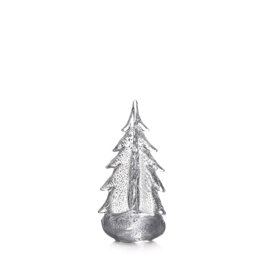 Simon Pearce Silver Leaf Glass Evergreen, 10 in.