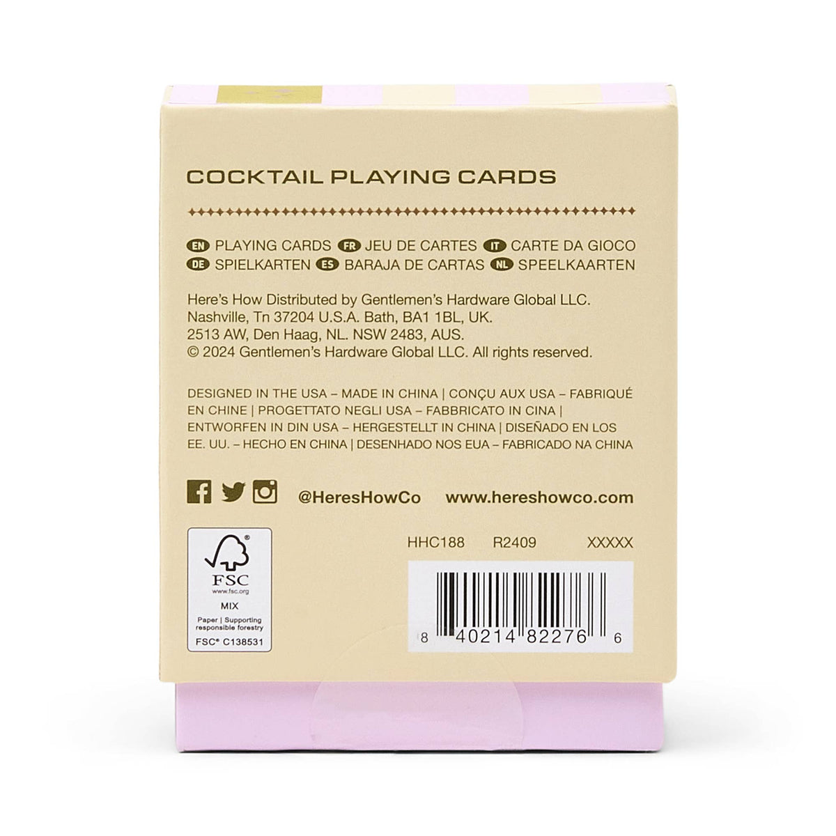 Cocktail Playing Cards