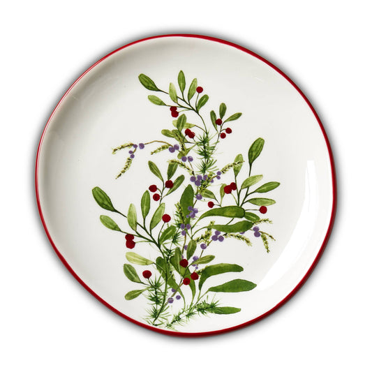 Winter Berries Earthenware Salad Plate | 8.5 Inch