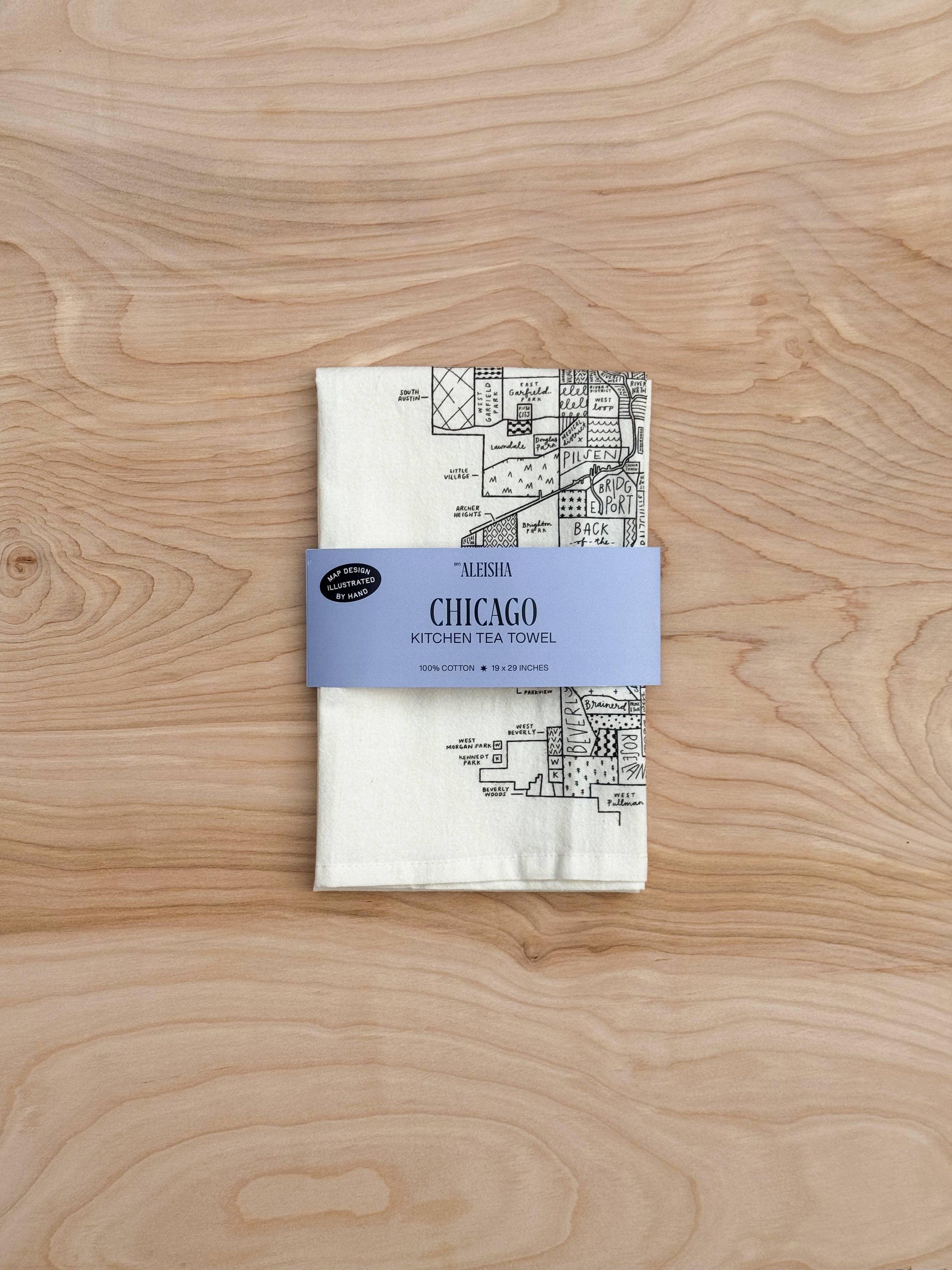 Chicago Map Tea Towel - Marcel’s Culinary Experience