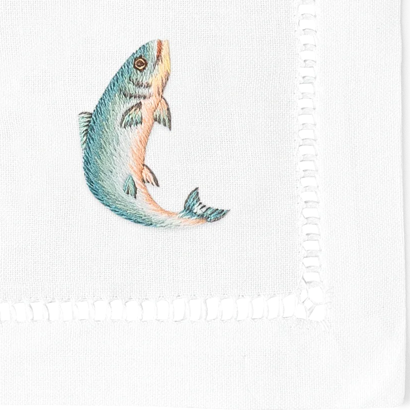 Fishing Cocktail Napkins | Mixed Set of 4
