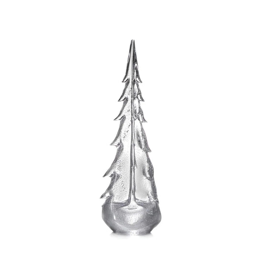 Simon Pearce Silver Leaf Glass Evergreen, 18 in.