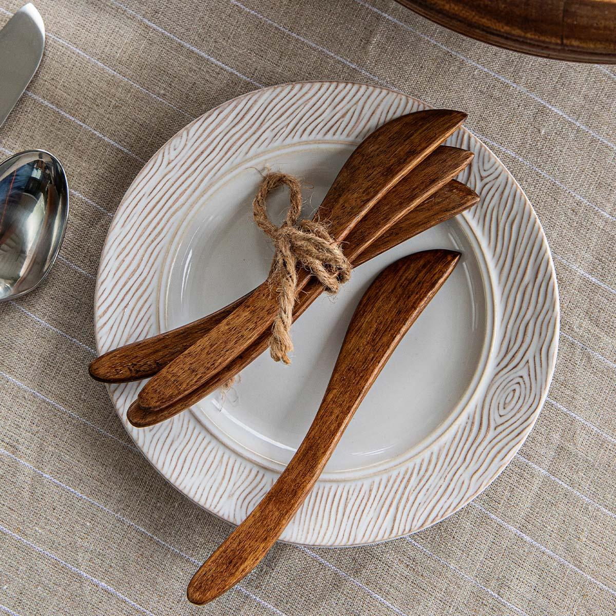 Juliska Bilbao Wood Spreaders Set/4