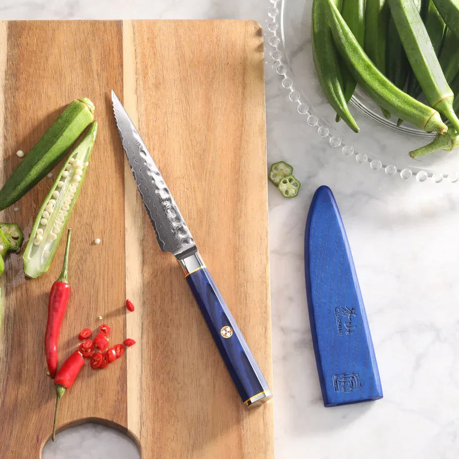 Cangshan KITA Series 5-Inch Serrated Utility Knife with Sheath - Marcel’s Culinary Experience