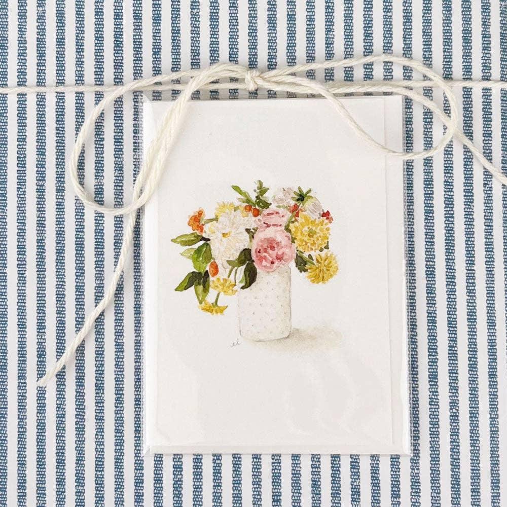 Hobnail bouquet mini notecard - Marcel’s Culinary Experience