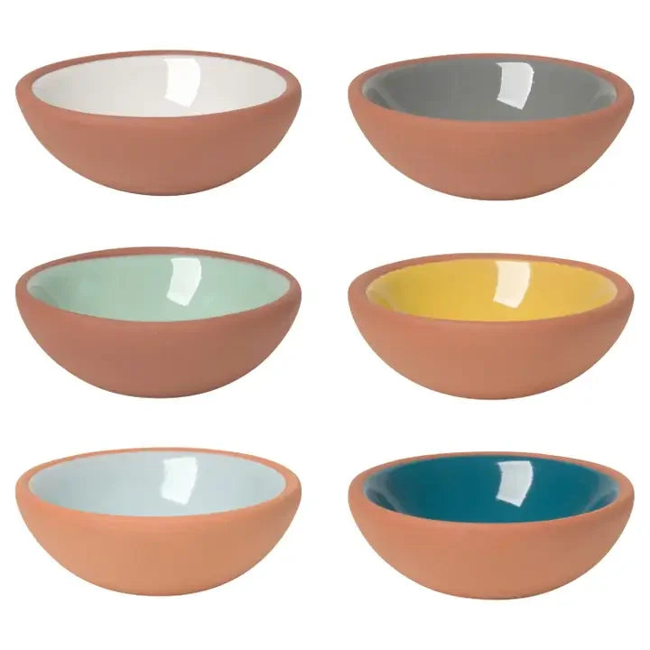 Danica Heirloom Sky Terracotta Pinch Bowls Set of 6 - Marcel’s Culinary Experience