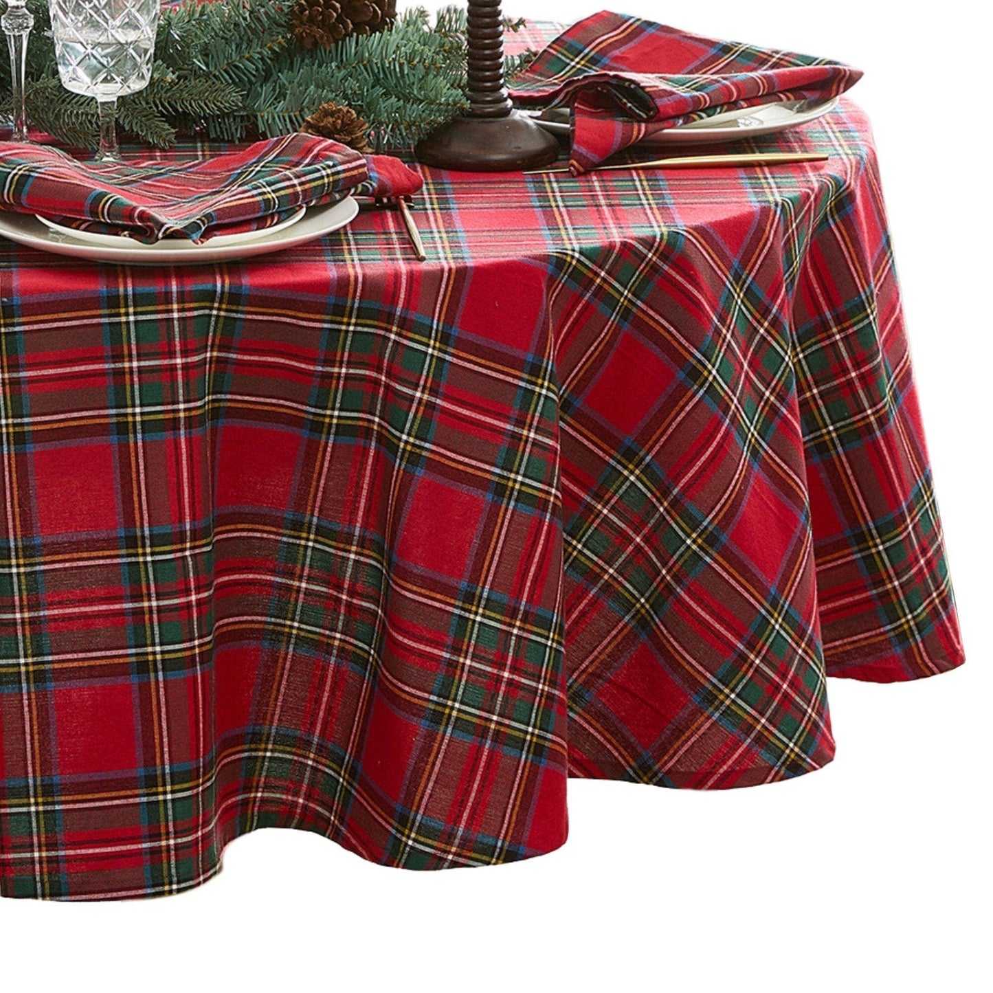 Stowe Tartan Holiday Plaid Cotton Christmas Tablecloth - Marcel’s Culinary Experience