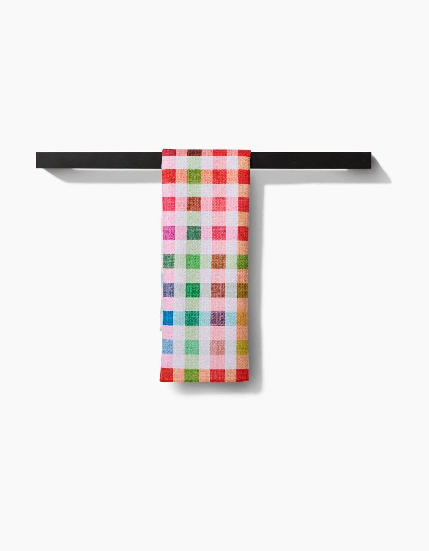 Geometry Woven Spring Plaid Tea Towel