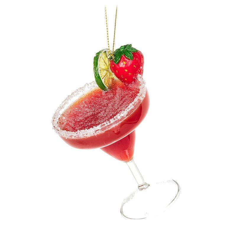Strawberry Margarita Ornament-4"H - Marcel’s Culinary Experience