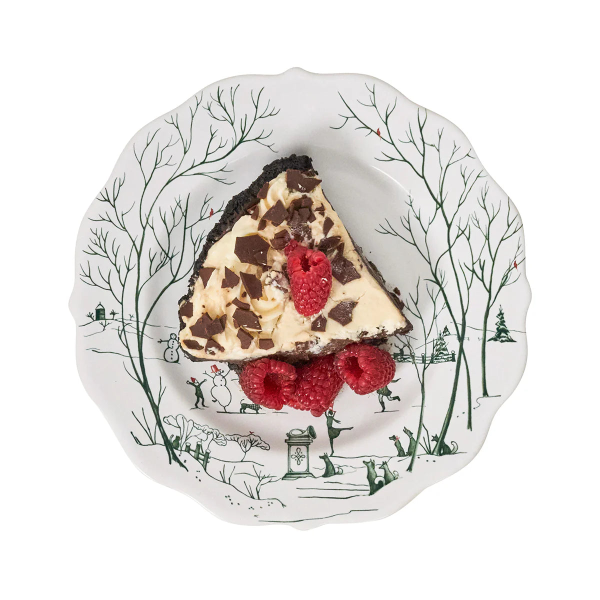 Juliska Country Estate Winter Frolic Dessert/Salad Plate - Evergreen