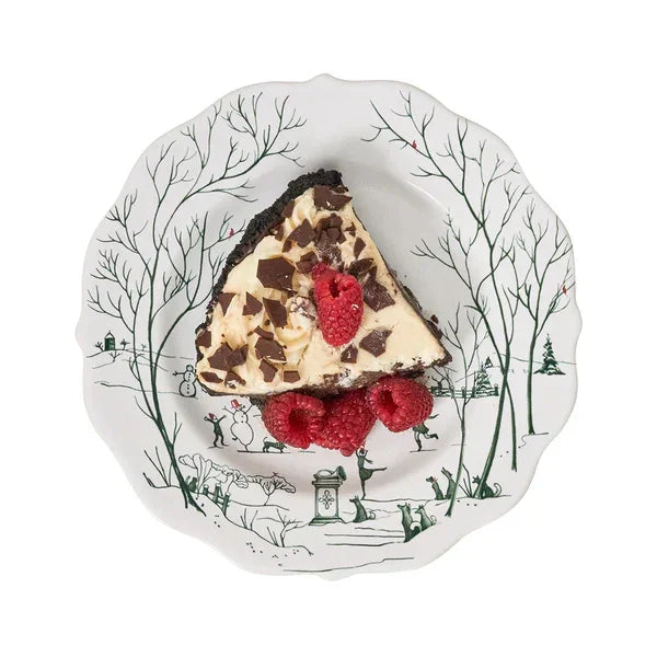 Juliska Country Estate Winter Frolic Dessert/Salad Plate - Evergreen