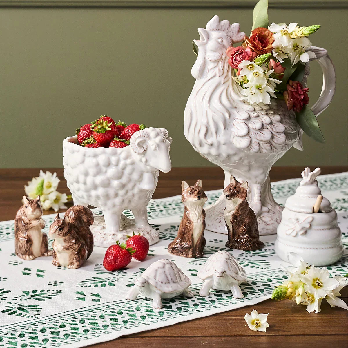 Juliska Clever Creatures Ram Bowl