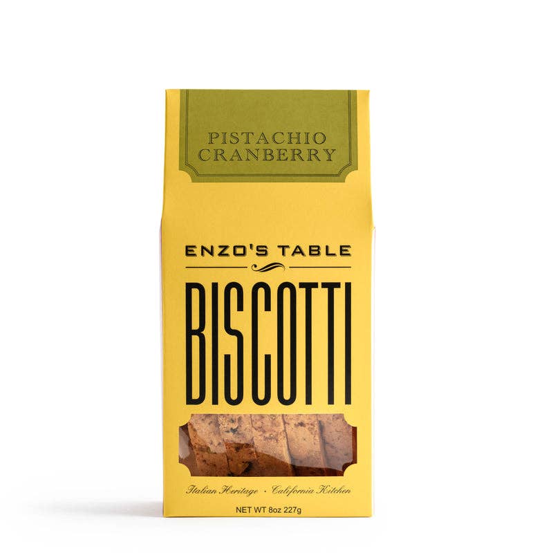 Enzo’s Table Pistachio Cranberry Biscotti, 8 oz