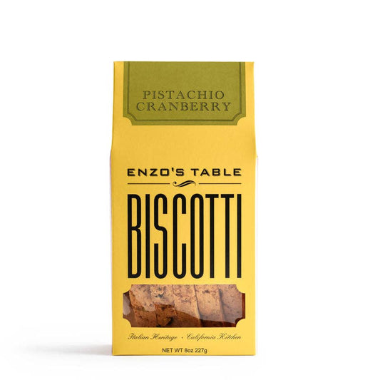Enzo’s Table Pistachio Cranberry Biscotti, 8 oz