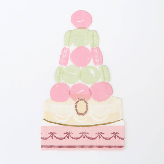 Meri Meri x Ladurée Paris Macaron Pyramid Napkins