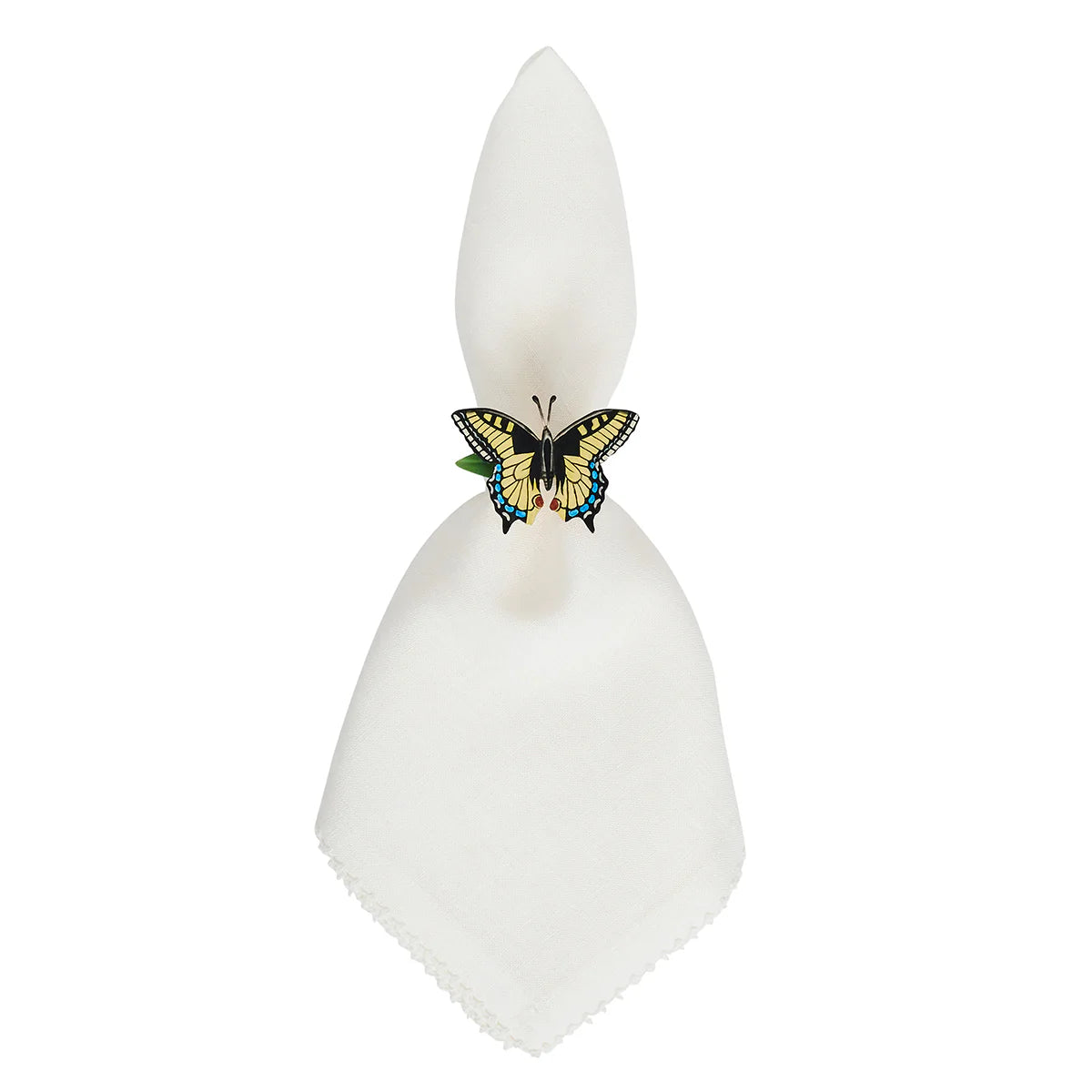 Juliska Meadow Walk Butterfly Napkin Rings - Set of 4