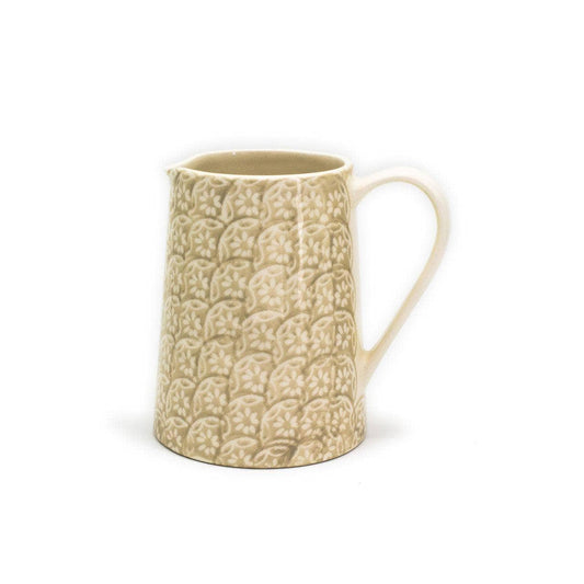 Chloe Floral Accent Pitcher - Crafted in Portugal