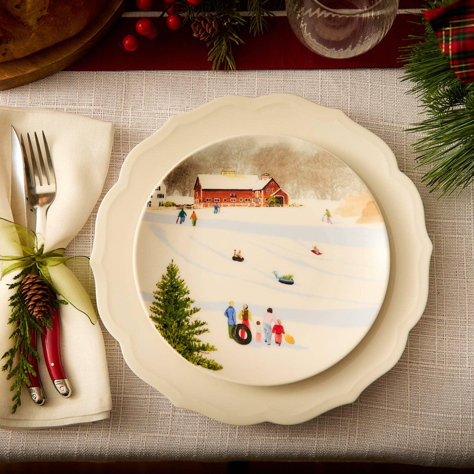 Caskata X Felix Doolittle Winter Wonderland Plate - Marcel’s Culinary Experience